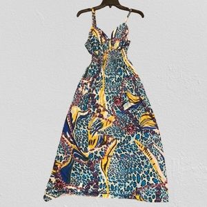 ✅ Multi Pattern Maxi Dress